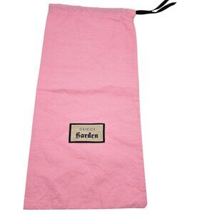 Gucci Garden Pink Drawstring Dust Bag 8.5"x17.5" Cotton Shoes Accessories